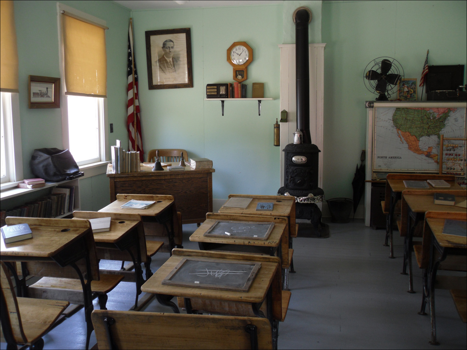 Fort Benton, MT Agriculture Museum-schoolroom